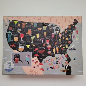 EUC COCKTAILS Across America 1,000 Piece Jigsaw Puzzle